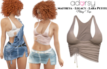 adorsy - Riley Top Brown - Maitreya/Legacy/Lara Petite