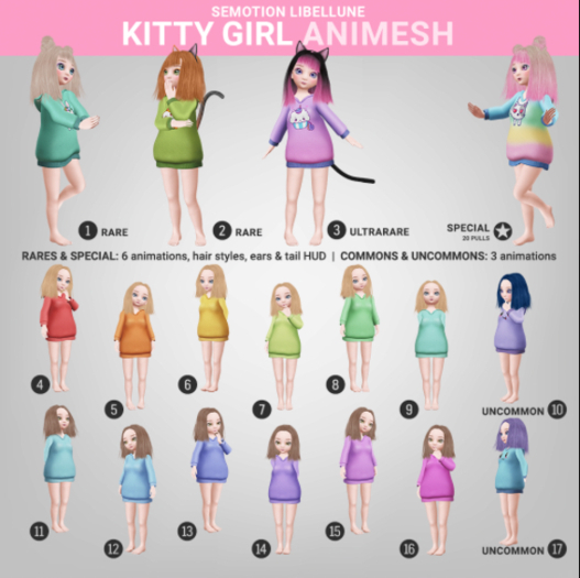 SEmotion Libellune Kitty Girl Animesh #7