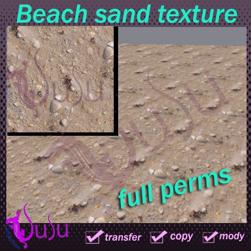 SuSu sand texture with seashells and stones boxed