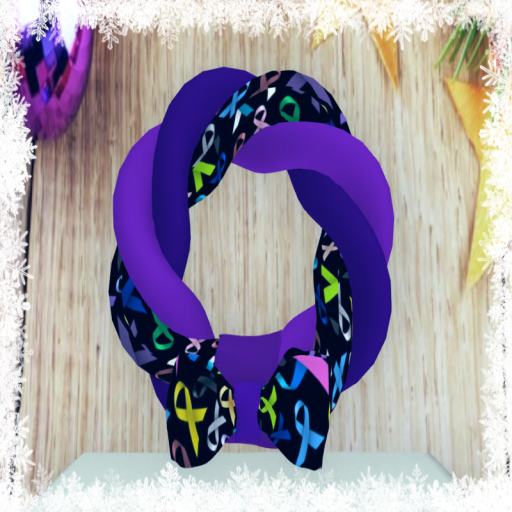 Relay for Life Braided Wreath 3