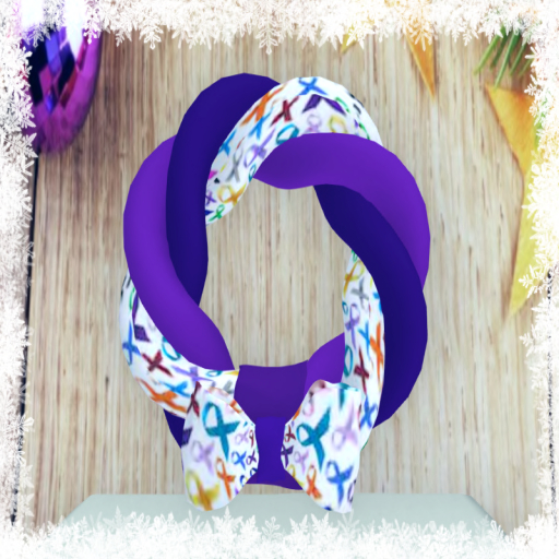 Relay for Life Braided Wreath 2