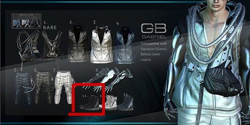 11.::GB:: Cyber ultimate Boots (Gianni) Black