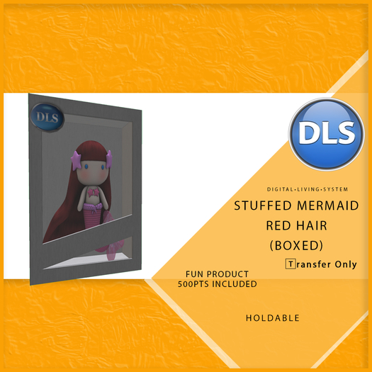 DLS Fun - Stuffed Mermaid Red Hair BOXED