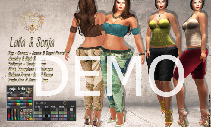 DEMO -Nala Design - Sonja & Laila Outfit Fatpack  - Mesh Bodies