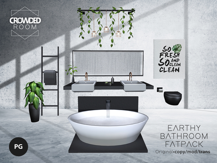 Crowded Room - Earthy Bathroom Fatpack - PG