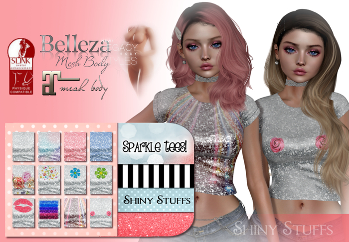 ~Shiny Stuffs~ Tshirt Sparkle Tees 