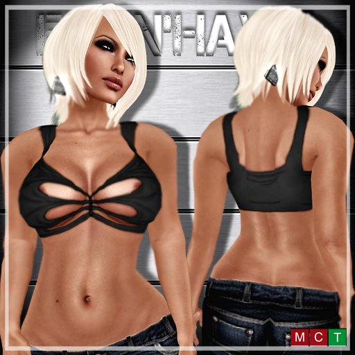 F'N'H - Rip'n'Perv Top - Black