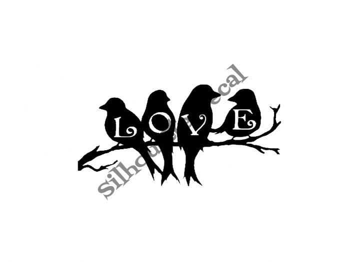 Birds "love" DECAL 