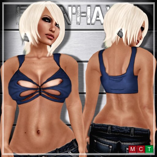 F'N'H - Rip'n'Perv Top - Blue