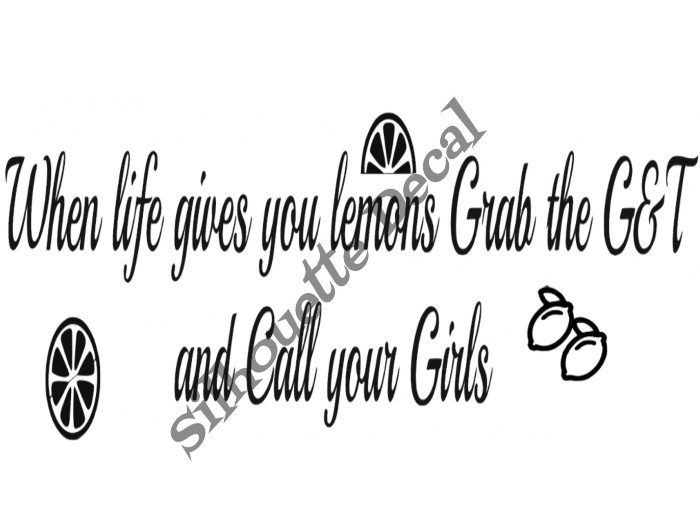 LEMON LIFE DECAL