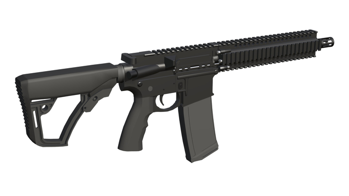 Scripted DD MK 18 Tactical Assault Rifle by 3D Knights Transfer