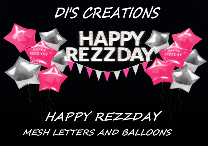 HAPPY REZZDAY PINK SILVER BALLOONS