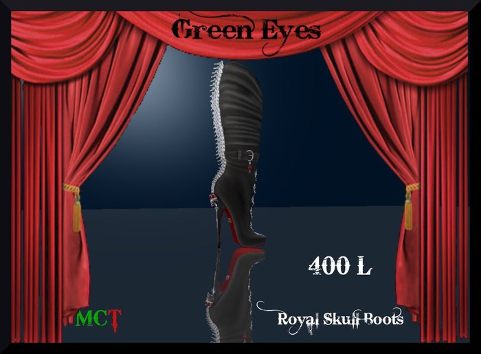 **Royal Skull Boots* *Boxed