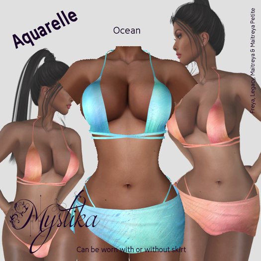 ~Mystika~ Aquarelle Bikini Ocean