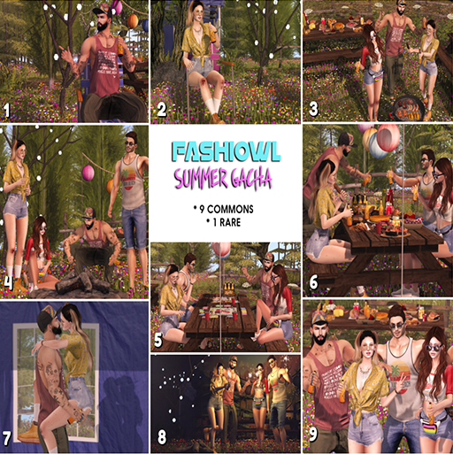 = Fashiowl Poses = Summer Gacha // BOX 3