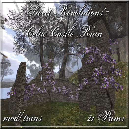 ~*SR*~ Celtic Castle Ruin Box RARE