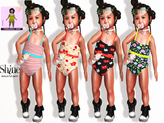 AJ   SHINE -ALICE BODY ~ToddleeDoo - Baby _TEXTURE FULL PERM 2