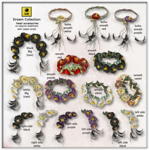 *LODE* Head Accessory - Dream Right Side [white]