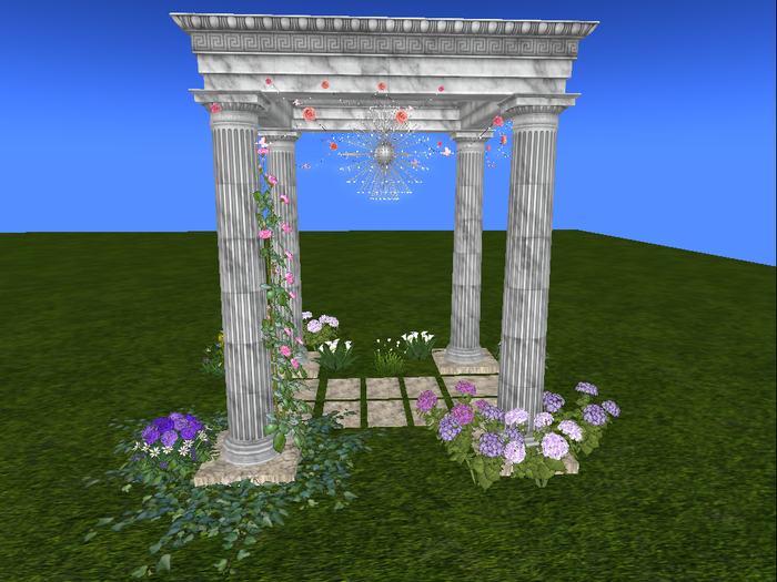 Column Flower Garden I