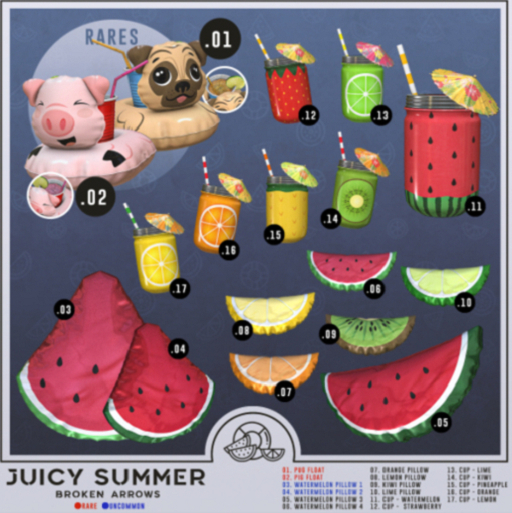 02 - BROKEN ARROWS - Juicy Summer - RARE