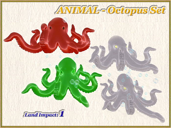 ANIMAL - Octopus Set (1 LI) (Full perm)