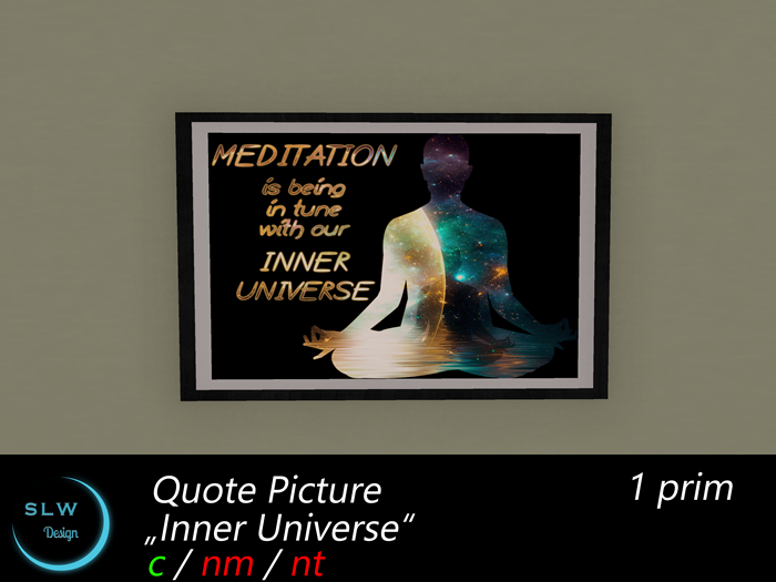 SLW Design - Quote Picture Inner Universe