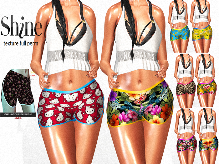 AJ  #SHINE_ SHORTS ALEXA _TEXTURE FULL  PERM
