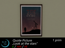 SLW Design - Quote Picture Look at the stars