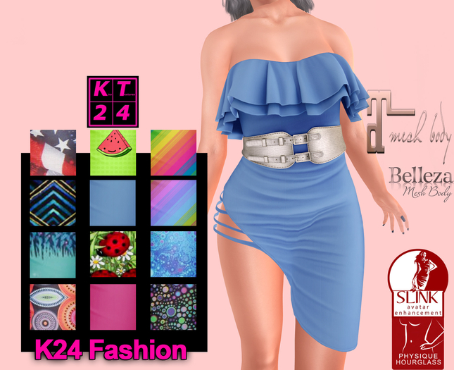 K24 Fashion:// Ruffle Dress w/HUD ~ BELL MAITR SLINK