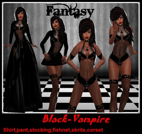 Black-vampire woman's