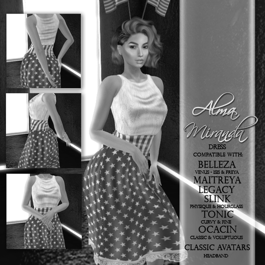 DEMO .: AlmaMiranda :. Lovely USA Dress V1