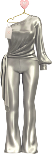 [[2Love]] Gal Jumpsuit / Silver [AddMe]