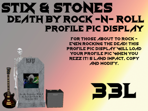 ~S&S~ Death By Rock N Roll Profile Pic Display
