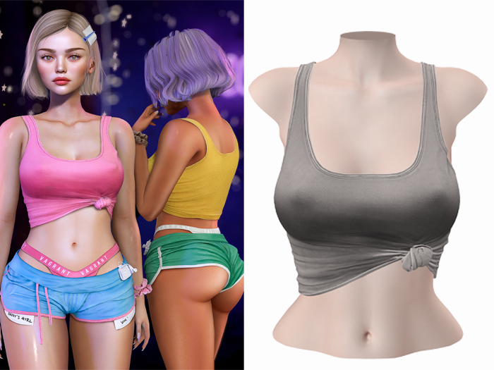 -[ vagrant ]- Chloe Top - Silver