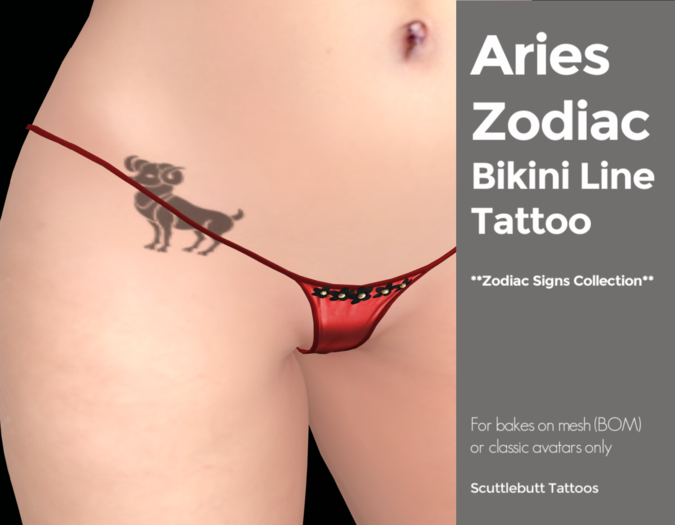.::Scuttlebutt::. Aries Bikini Line Tattoo