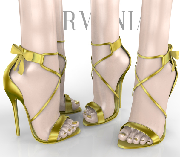 Gold High Heels