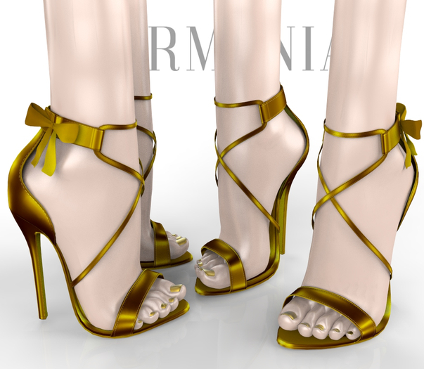 Heels Molten Gold