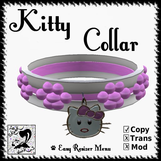 Kitty Pink Paw Collar