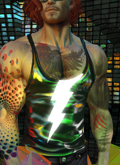 Rubber "Lightening" Aesthetic Tank Top - Regimade