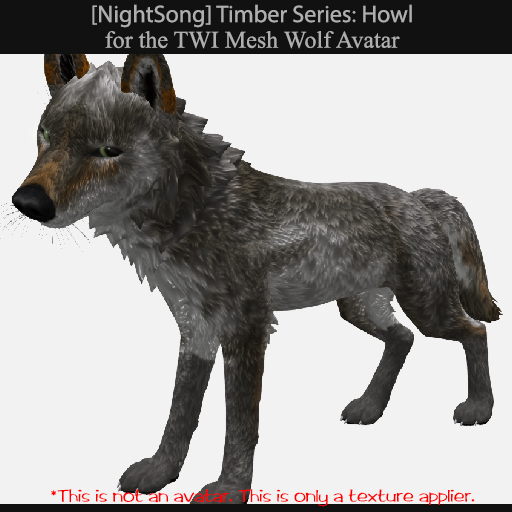 Second Life Marketplace - TWI Wolf Texture Timber Series: Howl