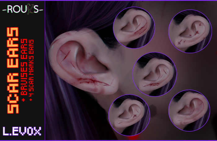 -ROUXS- scar ears L.EVOX