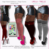 6397 High Heels Platform + Thigh Socks  - [Megapack]