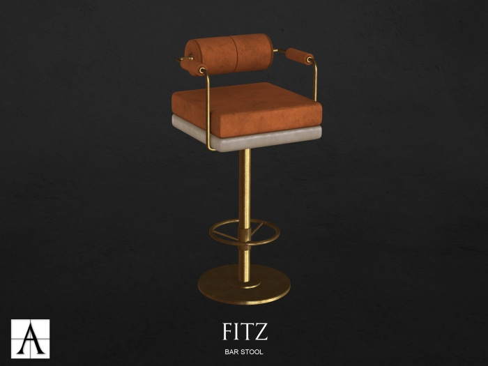 Architect. Fitz Stool (pumpkin) 2LI