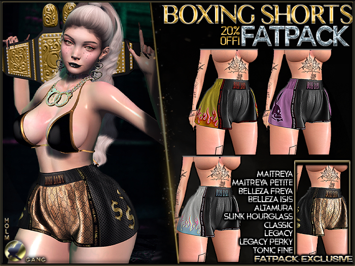 [HOLMGANG] Boxing Shorts - FATPACK