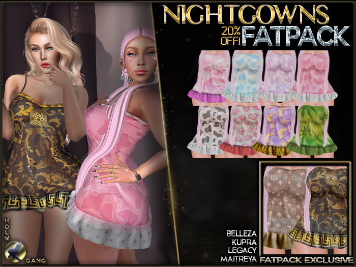 [HOLMGANG] Nightgown - FATPACK