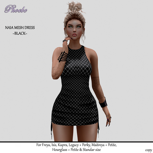 *P* Naia Mesh Dress ~Black~