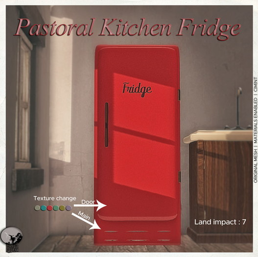 *PC* Pastoral Kitchen Fridge