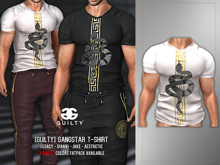 [GUILTY] MOD 035 GANGSTAR SHIRT WHITE UPDATE