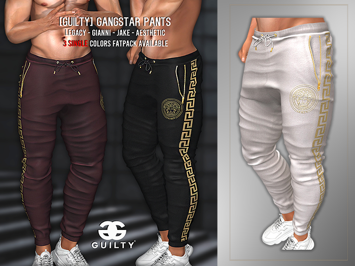 [GUILTY] MOD 035 GANGSTAR PANTS WHITE