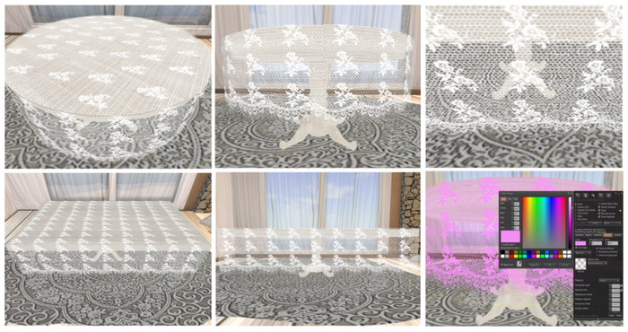 Tablecloth white Lace pack 